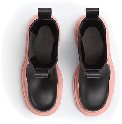 (W) ボッテガヴェネタ タイヤチェルシーブーツ "ブラックピンク" 630297VBS501276 Shop (W) ボッテガヴェネタ タイヤチェルシーブーツ "ブラックピンク" 630297VBS501276