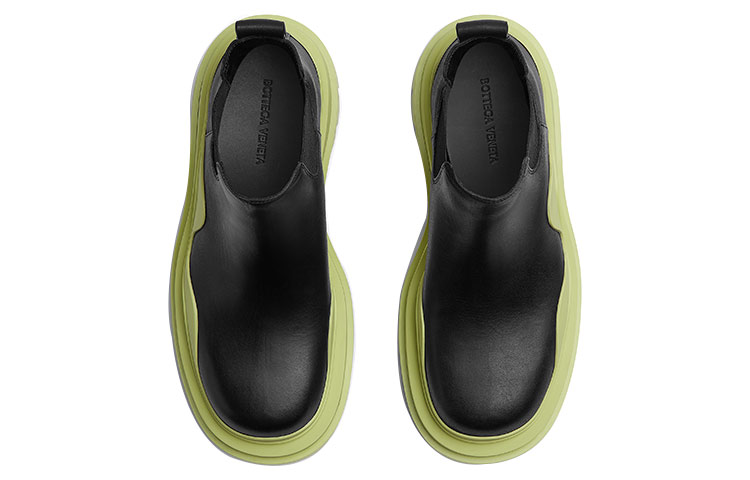 Shop (W) Bottega Veneta BV Tire Chelsea Botas 'Negro Verde' 630300VBS501273