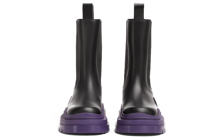 (W) Bottega Veneta BV Tire Chelsea Boot 'Black Purple' 圖 4