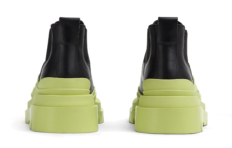 Purchase (W) Bottega Veneta BV Tire Chelsea Botas 'Negro Verde' 630300VBS501273