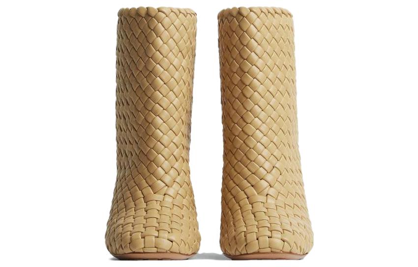 (W) Bottega Veneta Canalazzo 'Beige High-Heel Ankle Boot' 圖 3