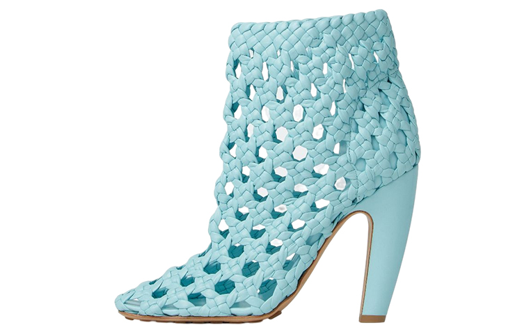 (Women) Bottega Veneta Canalazzo 'Blue Woven Cut-Out' 716176V2DS04545