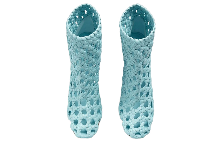 Order (W) Bottega Veneta Canalazzo ''Blauw Geweven Cut-Out'' 716176V2DS04545