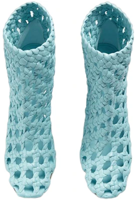 (W) Bottega Veneta Canalazzo ''Blauw Geweven Cut-Out'' 716176V2DS04545 Order (W) Bottega Veneta Canalazzo ''Blauw Geweven Cut-Out'' 716176V2DS04545