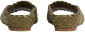 Shop (W) Bottega Veneta Canalazzo ''Groene Platte Vierkante Neus Fashion Sandalen'' 729686V2P503684