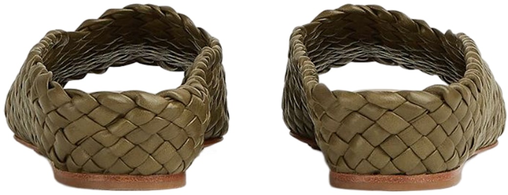 (Women) Bottega Veneta Canalazzo 'Green Flat Square-Toe Fashion Sandal' 729686V2P503684 Shop (Women) Bottega Veneta Canalazzo 'Green Flat Square-Toe Fashion Sandal' 729686V2P503684