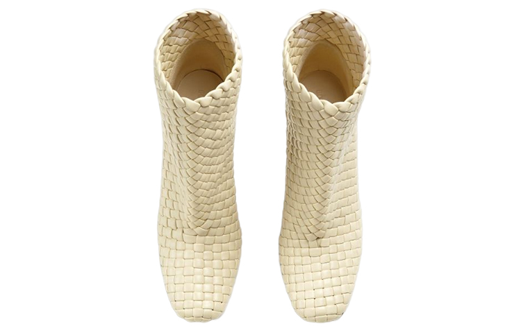 Order (W) Bottega Veneta Canalazzo 'Tejido de Cuero Blanco' 716171V2EH09311