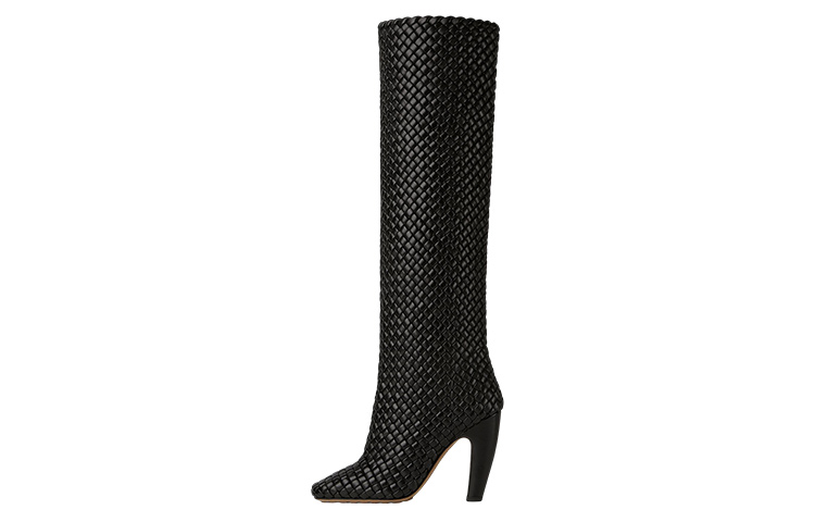 (Women) Bottega Veneta Canalazzo High Boot 'Black Fashion Chunky Heel' 716173V2EH01000