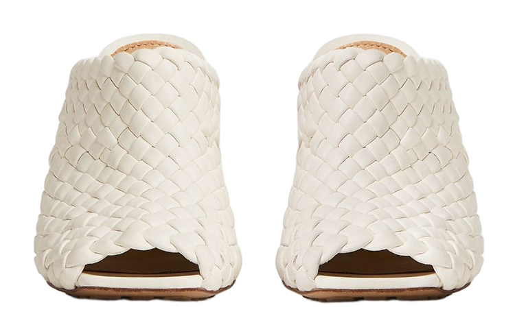 (W) Bottega Veneta Canarazzo 'White Square Toe Chunky Heel' 圖 3