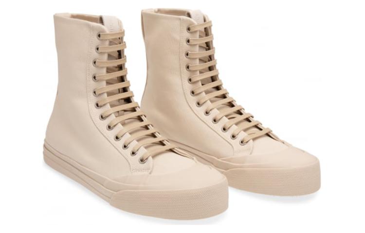 (W) Bottega Veneta Canvas High-Top 'Beige' 圖 3