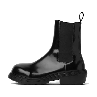 (W) Bottega Veneta Chelsea Boots 'Fireman Black Calfskin'