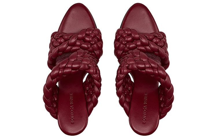 (W) Bottega Veneta Curve 'Bordeaux Woven Leather Strap' 圖 3