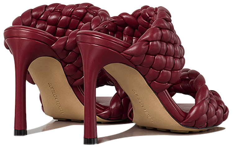 (W) Bottega Veneta Curve 'Bordeaux Woven Leather Strap' 圖 4