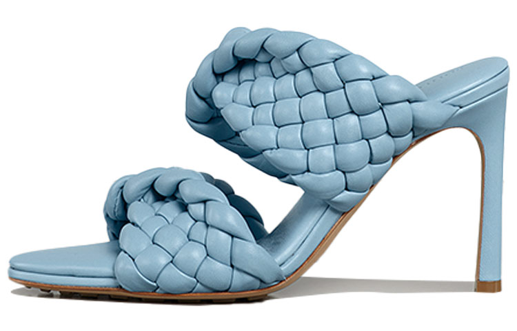 (W) Bottega Veneta Curve 'Ice Blue Woven Leather'