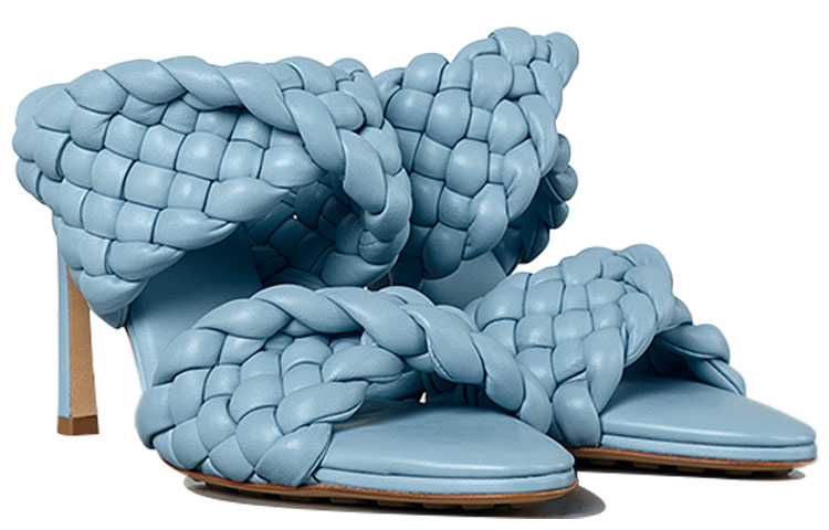 (W) Bottega Veneta Curve 'Ice Blue Woven Leather' 圖 2