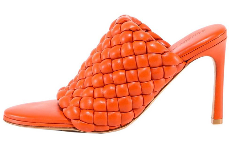 (Women) Bottega Veneta Curve Leather Sandals 'Orange' 621340VBTG06513