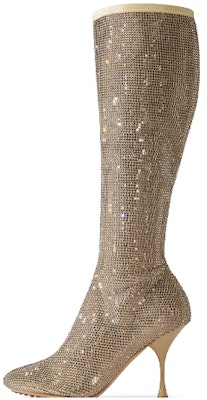 (Women) Bottega Veneta Dot BV Sparkle High-Top Boot 'Cane Sugar' 667172V15G12624 Buy (Women) Bottega Veneta Dot BV Sparkle High-Top Boot 'Cane Sugar' 667172V15G12624