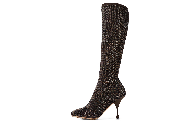 (Women) Bottega Veneta Dot High-Top Boot 'BV Sparkle Brown' 667172V15G12113