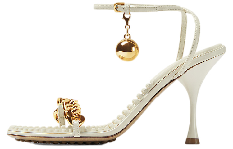 (W) Bottega Veneta Dot High Heel Sandals 'White'