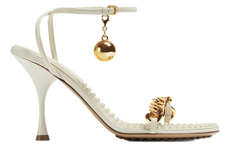 (W) Bottega Veneta Dot High Heel Sandals 'White' 圖 2