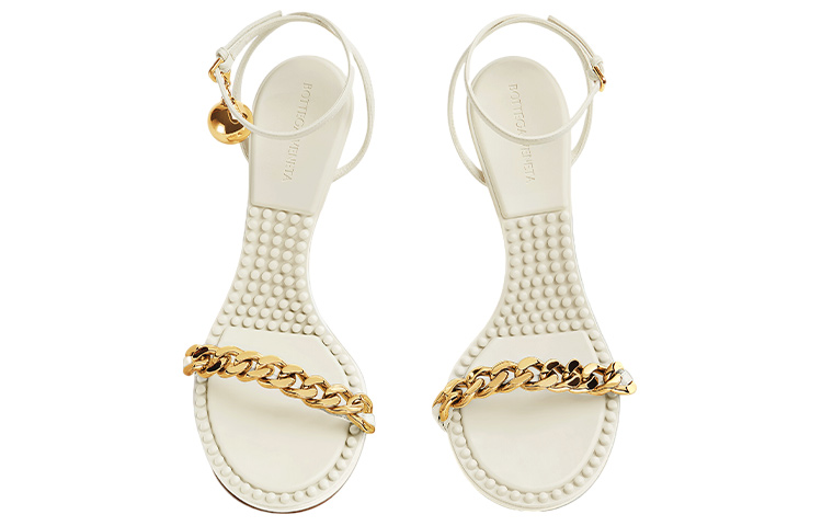 (W) Bottega Veneta Dot High Heel Sandals 'White' 圖 3