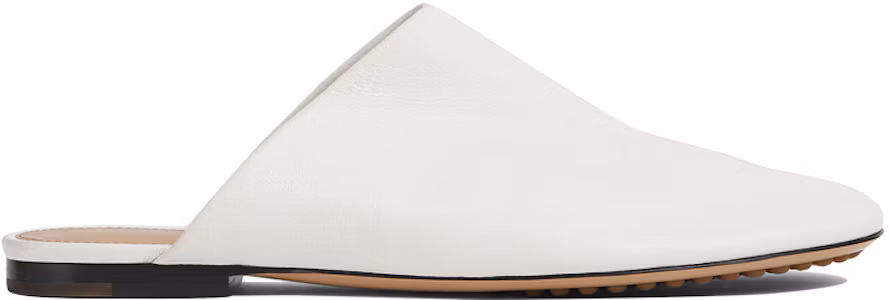 Lookbook (Women) Bottega Veneta Dot Sock Leather Mules White 667185VBP409013
