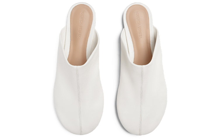 Shop (W) Mules de Cuero Bottega Veneta Dot Sock Blancos 667185VBP409013