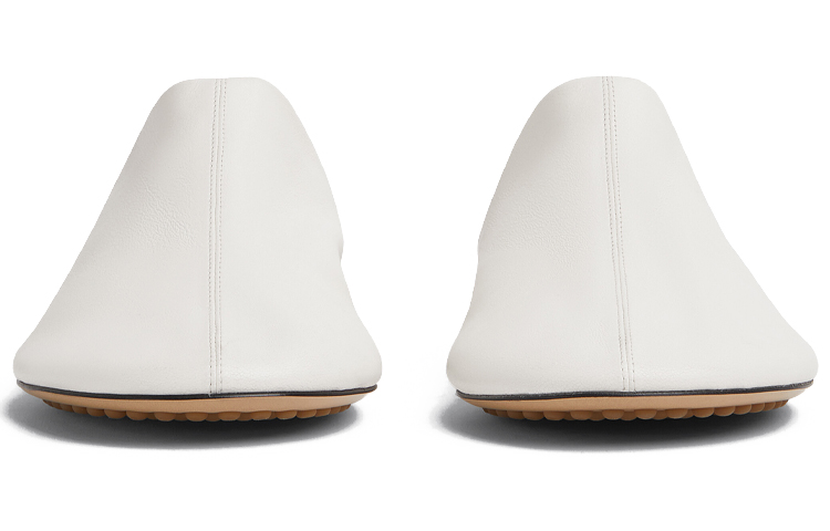 Purchase (W) Mules de Cuero Bottega Veneta Dot Sock Blancos 667185VBP409013