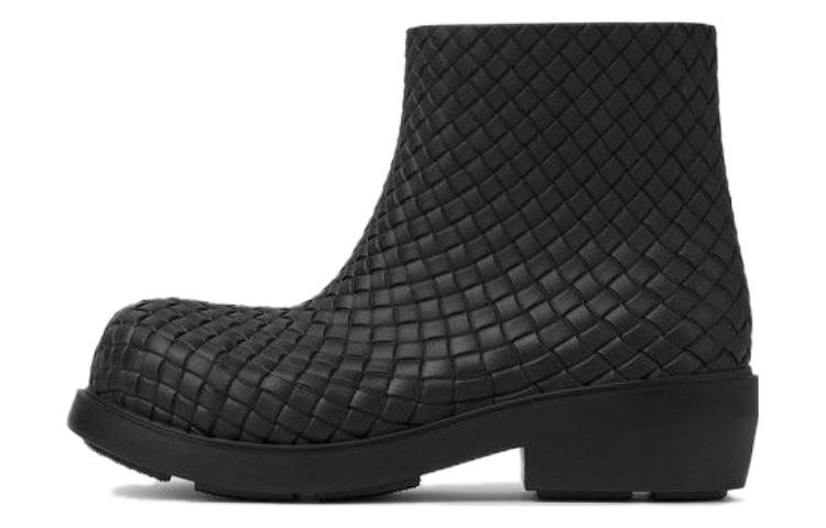(Women) Bottega Veneta Fireman Boots Intrecciato 'Black' 764422V3OE01000