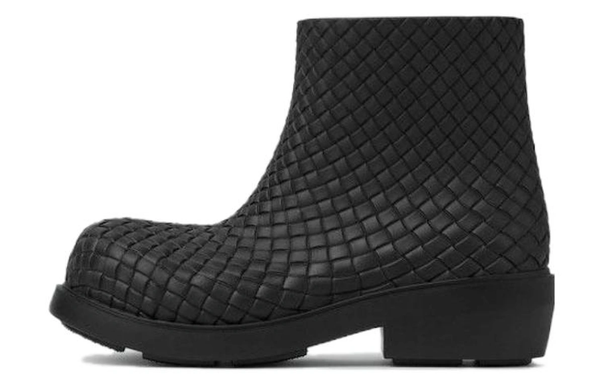 (Women) Bottega Veneta Fireman Boots Intrecciato 'Black'