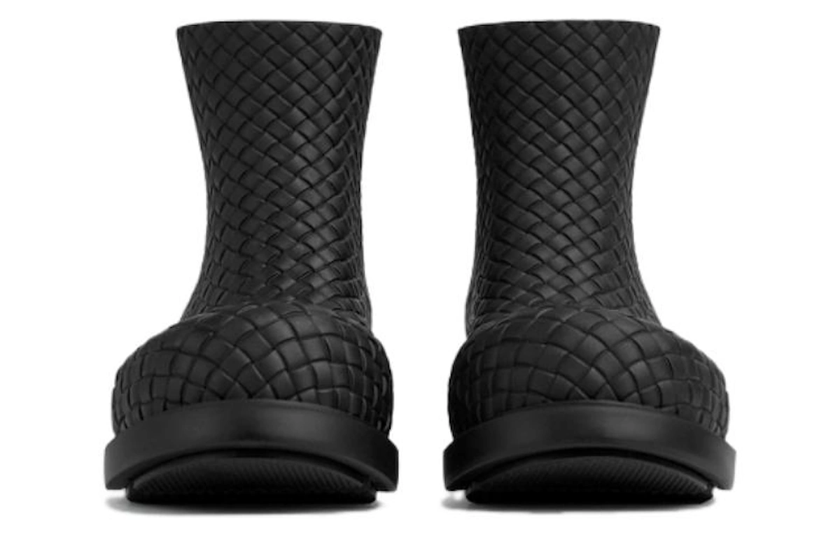 (Women) Bottega Veneta Fireman Boots Intrecciato 'Black'