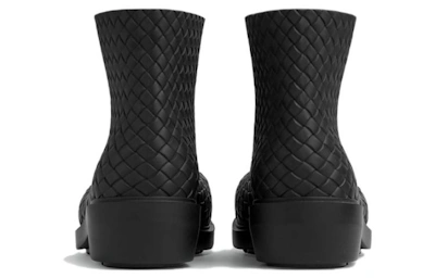 (Women) Bottega Veneta Fireman Boots Intrecciato 'Black'