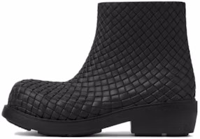 (Women) Bottega Veneta Fireman Boots Intrecciato 'Black' 764422V3OE01000 (Women) Bottega Veneta Fireman Boots Intrecciato 'Black' 764422V3OE01000