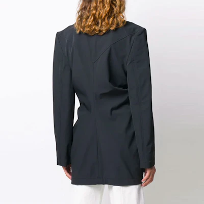 (W) Bottega Veneta 修身單排扣Logo西裝外套黑色 618650VA5S01000 Purchase (W) Bottega Veneta 修身單排扣Logo西裝外套黑色 618650VA5S01000