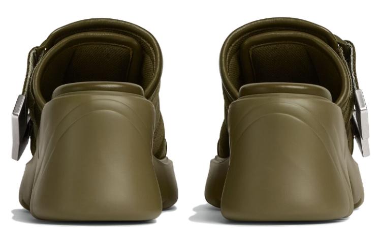 (W) Bottega Veneta Flash 'Green Block Heel Slides' 圖 4