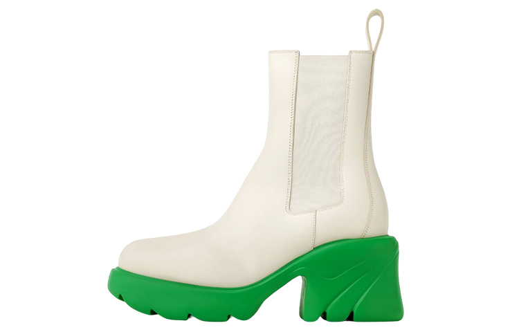 (Women) Bottega Veneta Flash Ankle Chelsea Boot Shearling 'White Parakeet' 716245V1BN19168