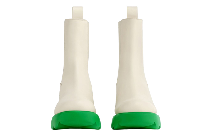 Lookbook (W) 보테가 베네타 앵클 첼시 부츠 '화이트 패럿' 716245V1BN19168