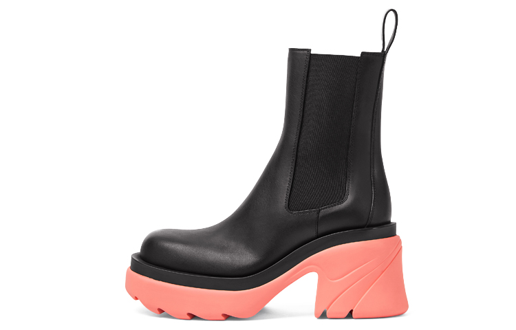 (W) Bottega Veneta Flash Chelsea Boot 'Black Flamingo'