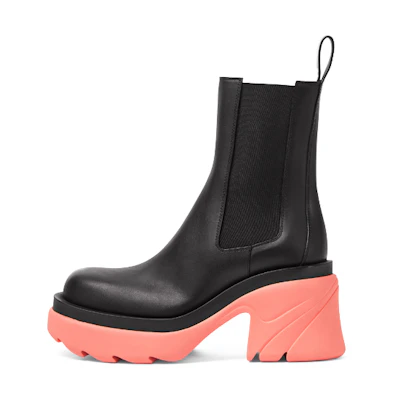 (W) Bottega Veneta Flash Chelsea Boot 'Black Flamingo'