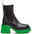 (W) Bottega Veneta Flash Chelsea Boot 'Black Grass' Hitam Rumput 667148-VBS50-1476