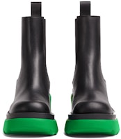 Bottega Veneta 葆蝶家 BV Flash 高跟厚底切爾西靴 女款 黑綠 Shop Bottega Veneta 葆蝶家 BV Flash 高跟厚底切爾西靴 女款 黑綠
