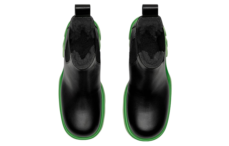 Order Bottega Veneta葆蝶家 Flash 皮革 時尚 短筒 切爾西靴 9.5cm 女款 黑色