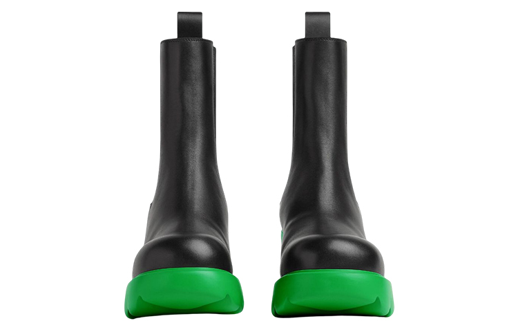 Lookbook Bottega Veneta葆蝶家 Flash 皮革 時尚 短筒 切爾西靴 9.5cm 女款 黑色