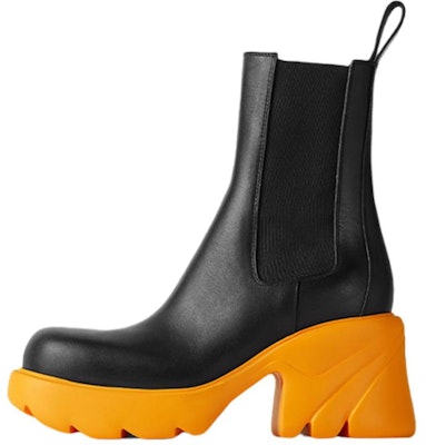 (Women) Bottega Veneta Flash Chelsea Boot 'Black Tangerine' 692357-VBS50-1377 Buy (Women) Bottega Veneta Flash Chelsea Boot 'Black Tangerine' 692357-VBS50-1377