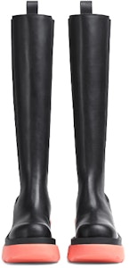 (W) ボッテガ フラッシュニーハイブーツ "ブラックフラミンゴ" 667149-VBS50-1475 Shop (W) ボッテガ フラッシュニーハイブーツ "ブラックフラミンゴ" 667149-VBS50-1475