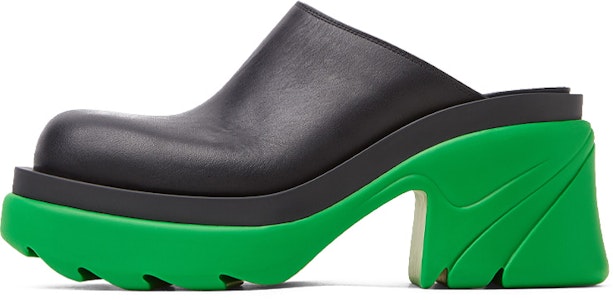 Bottega Veneta 葆蝶家 Flash 皮革高跟鞋 女款 黑綠 Buy Bottega Veneta 葆蝶家 Flash 皮革高跟鞋 女款 黑綠