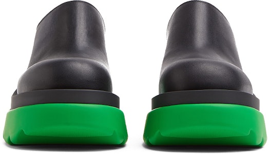 Bottega Veneta 葆蝶家 Flash 皮革高跟鞋 女款 黑綠 Shop Bottega Veneta 葆蝶家 Flash 皮革高跟鞋 女款 黑綠