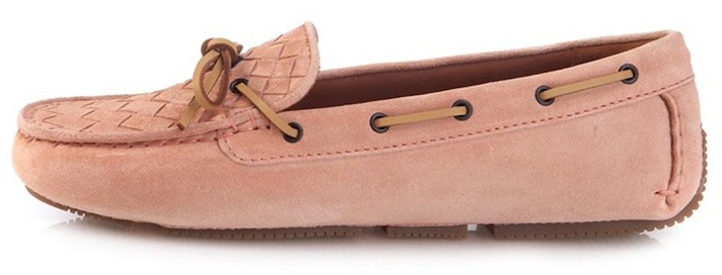 (Women) Bottega Veneta Flat Calfskin Intrecciato Lace-Up 'Nude' 283058VFCA16813 Buy (Women) Bottega Veneta Flat Calfskin Intrecciato Lace-Up 'Nude' 283058VFCA16813