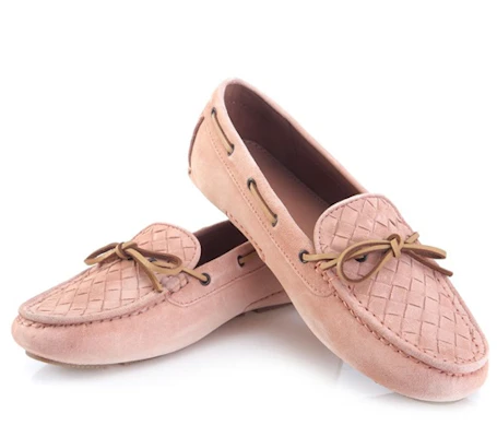 (Women) Bottega Veneta Flat Calfskin Intrecciato Lace-Up 'Nude' 283058VFCA16813 Order (Women) Bottega Veneta Flat Calfskin Intrecciato Lace-Up 'Nude' 283058VFCA16813