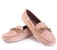 (W) Bottega Veneta Flat Calfskin Intrecciato Lace-Up 'Nude' Kulit Betis Lutsinar 283058VFCA16813